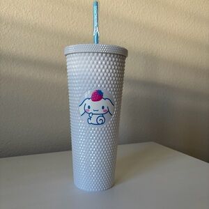 Cinnamoroll Sanrio Textured Tumbler with Straw